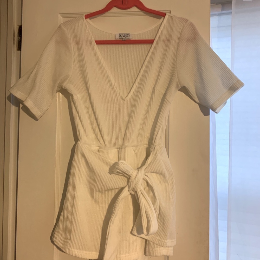 Sabo Skirt Tie Front Playsuit